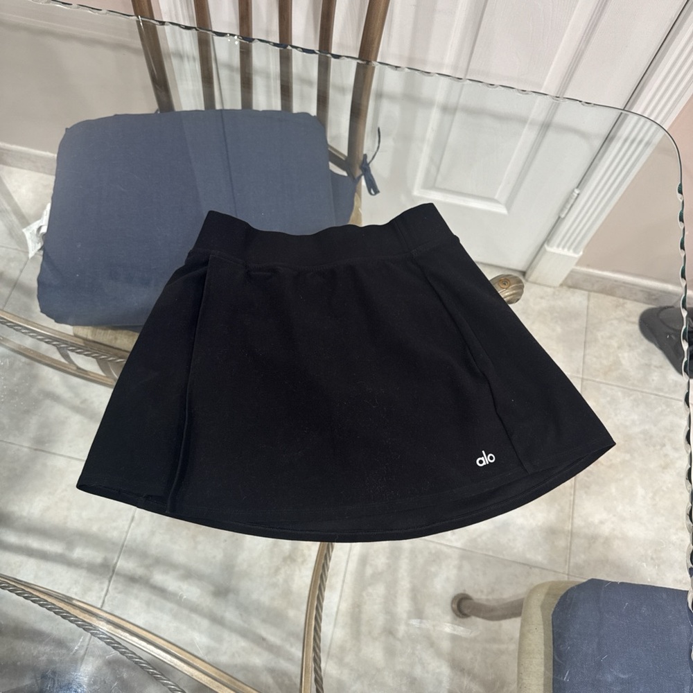 ALO Yoga Black Skater Skirt